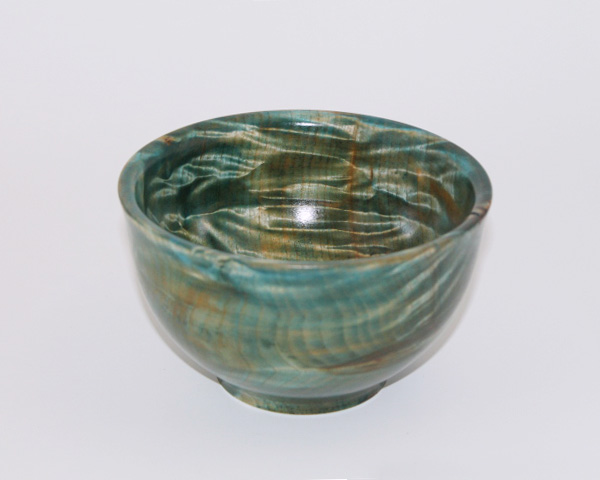 Blue Dyed Yellow Birch Burl