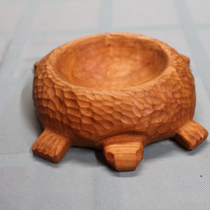 Carved turtle bowl