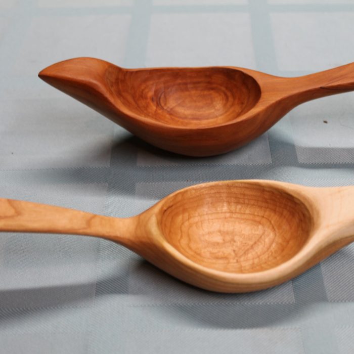 Carved bird bowls